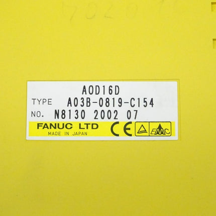 Fanuc AOD16D digitale Ausgabeeinheit A03B-0819-C154 // N8130 2002 07 - Maranos.de