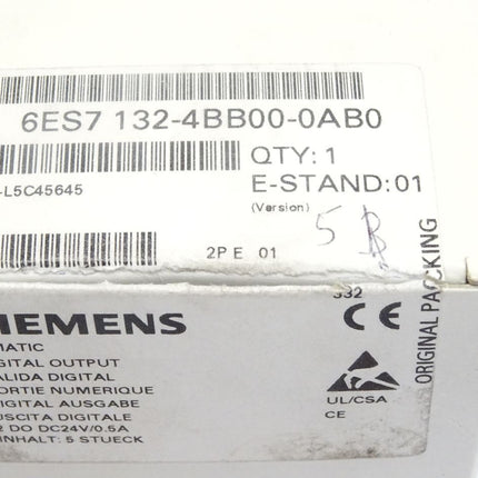 Siemens 6ES7132-4BB00-0AB0 / Inhalt : 5 Stück / Neu OVP - Maranos.de
