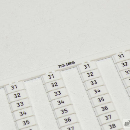 NEU 1x Wago 793-5605 Bezeichnungskarten - Maranos.de