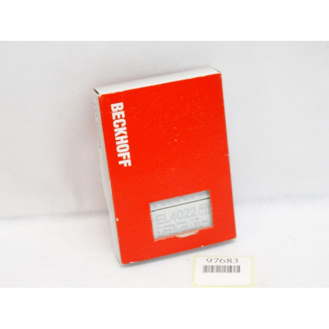 Beckhoff analoge Ausgangsklemme EL4022 Rev.0019 / Neu OVP - Maranos.de