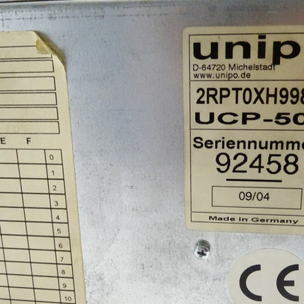 Unipo® UCP2000 / 2RPT0XH99800 UCP-500 / Panel - Maranos.de
