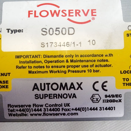 Automax Supernova Flowserve S050D S173446/1-1 / Neu - Maranos.de