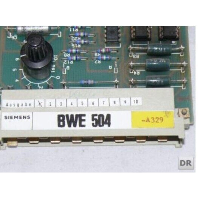 SIEMENS UBG 504 / UBG504 -A328 / E14012-D5469-H100-A1 UBG - Maranos.de
