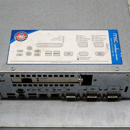 MSC DIALOG1-T Industrie PC 6367078-1 mit WIN XP / 1,5Ghz / 2GB RAM - Maranos.de