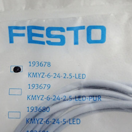 Festo 193678 KMYZ-6-24-2.5-LED Steckdosenkabel / Neu OVP - Maranos.de