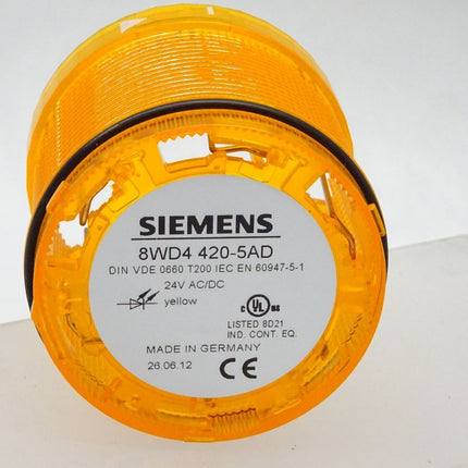 Siemens 8WD420-5AD / 8WD 420-5AD / Dauerlichtelement orange 24V AC/DC - Maranos.de