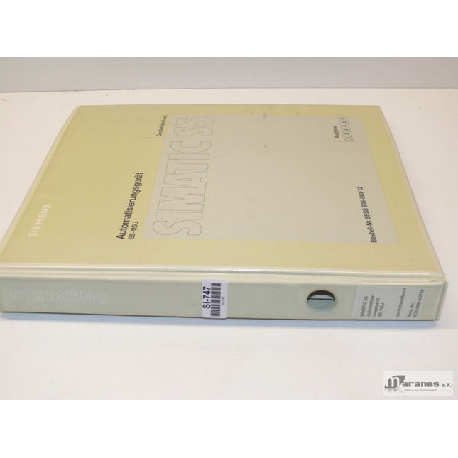 Siemens Simatic S5 Gerätehandbuch 6ES5998-0UF12 / 6ES5 998-0UF12 - Maranos.de
