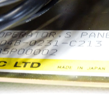 Fanuc Panel A04B-0231-C213 A16B-2300-0110/02A N860-3130-T002 A86L-0001-0233 - Maranos.de