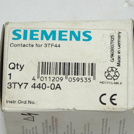 Siemens 3TY7440-0A Schaltstücke für 3TF44 / 3TY7 440-0A / OVP - Maranos.de