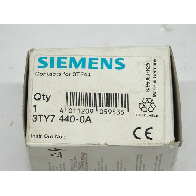 Siemens 3TY7440-0A Schaltstücke für 3TF44 / 3TY7 440-0A / OVP - Maranos.de