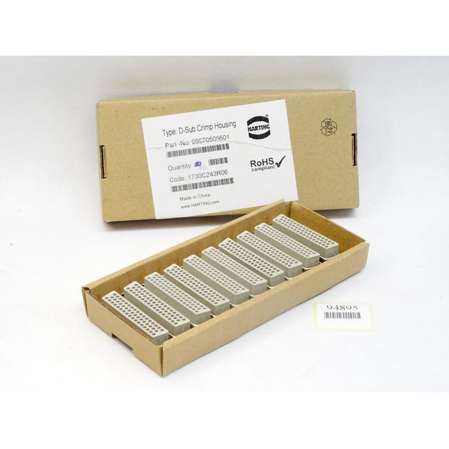 Harting D-Sub Crimp Housing D-Sub Stecker 50-polig 09670505601 / Inhalt : 10 Stück / Neu OVP - Maranos.de