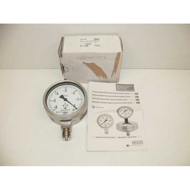 NEU/OVP WIKA S0733467-30 / 632.50.100 / -6Pa... 0 kPa G1/2B Manometer - Maranos.de