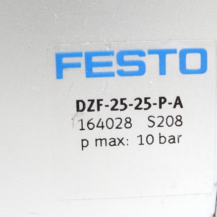 Festo Flachzylinder DZF-25-25-P-A 164028 / Unbenutzt mit Lagerspuren - Maranos.de