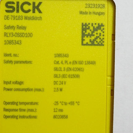 Sick 1085343 RLY3-OSSD100 Sicherheitsschaltgerät / Neu OVP versiegelt - Maranos.de