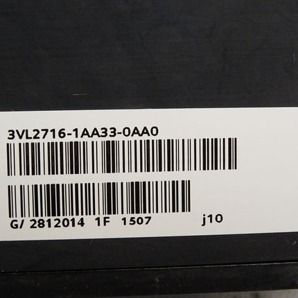 Siemens VL160 Leistungsschalter mit Überstromauslöser 3VL2716-1AA33-0AA0 3VL9216-6SS30 - Maranos.de