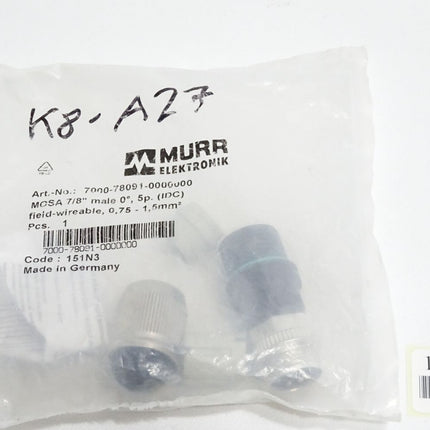 Murr Elektronik 7000-78091-0000000 Stecker gerade 5-polig Stift / Neu OVP - Maranos.de