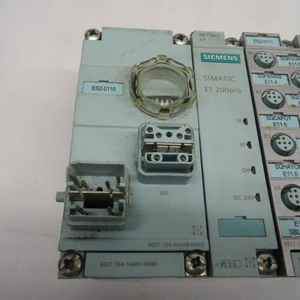 Siemens Simatic ET200pro Set 6ES7154-1AA01-0AB0 + 2x 141-4BF00-0AA0 + 142-48BD00-0AA0 - Maranos.de