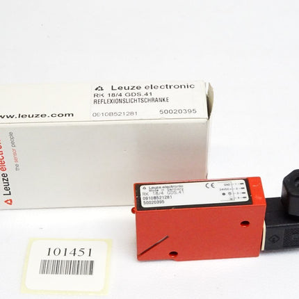 Leuze Reflexionslichtschranke RK18/4 GDS.41 50020395 / Neu OVP - Maranos.de