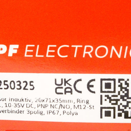 Ipf electronic Sensor Induktiv IY250325 / Neu OVP - Maranos.de