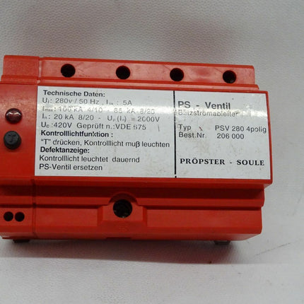 PRÖPSTER - SOULE PSV280 4polig Blitzstromableiter 206000 - Maranos.de