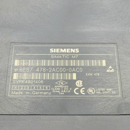 Siemens 6ES7478-2AC00-0AC0 Simatic M7 6ES7 478-2AC00-0AC0 E:01 - Maranos.de