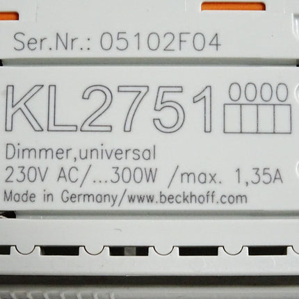Beckhoff KL2751 Dimmer-Busklemme - Maranos.de