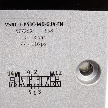 Festo Magnetventil 577269 VSNC-F-P53C-MD-G14-FN  VSNC-F-P53C-MD-G14-FN-1C3-EX4-M - Maranos.de