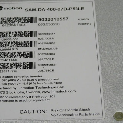 Socapel Motion SAM-DA-400-07B-P5N-E / Smart Axis Manager Servo Amplifier - Maranos.de