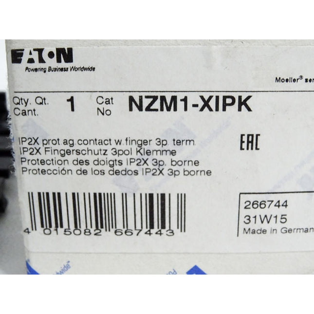 Eaton NZM1-XIPK IP2X Fingerschutz 3polig Klemme / Neu OVP - Maranos.de