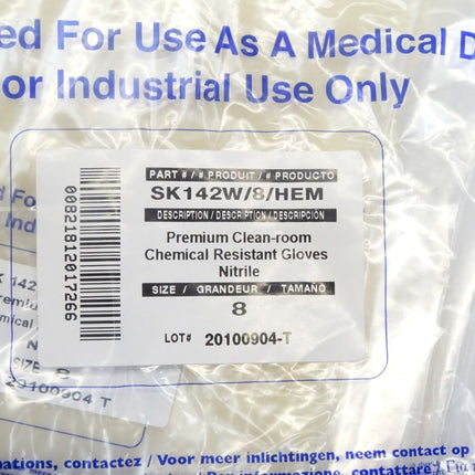 North SK Clean Room Nitrile Gloves SK142W/8/HEM / Inhalt : 10 Stück / Neu OVP - Maranos.de