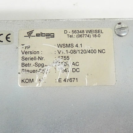 ELBAG WSMS 4.1 / V1.1-08/120/400 NC Power Supply - Maranos.de