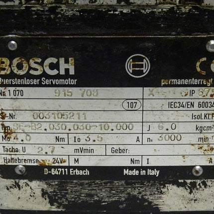 Bosch SE-B2.030.030-10.000 Bürstenloser Servomotor  3000 Rpm - Maranos.de