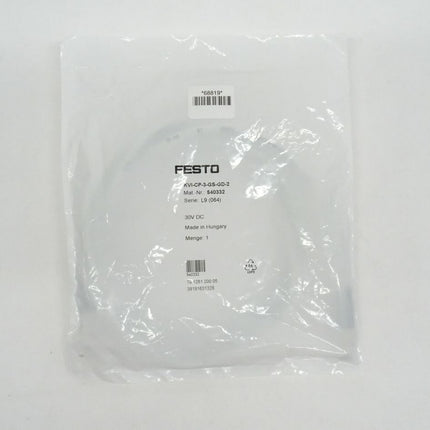 Festo 540332 Verbindungsleitung KVI-CP-3-GS-GD-2 / 30VDC / NEU-Versiegelt - Maranos.de
