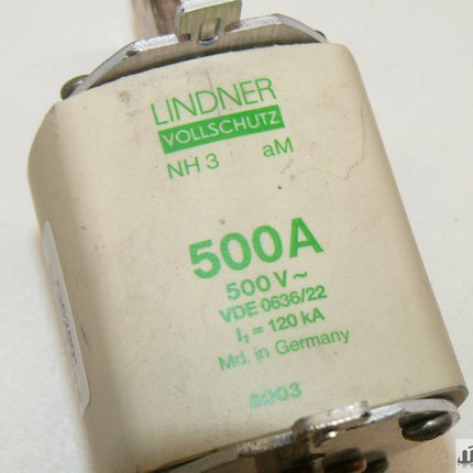 Lindner NH3 500A 500V 8003 Vollschutz - Maranos.de