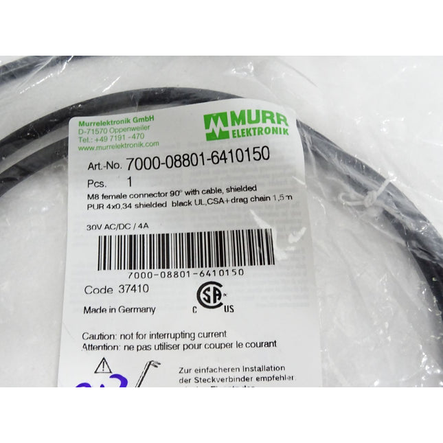 Murr Elektronik Kabel 1.5m 7000-08801-6410150 / Neu OVP - Maranos.de