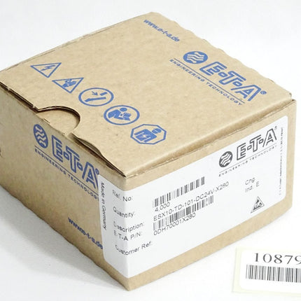 ETA E-T-A 0DH70001X280 ESX10-TD-101-DC24V-X280 Elektronischer Überstromschutz / Inhalt:4 Stück / Neu OVP - Maranos.de