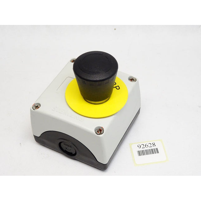 Siemens Pilzdrucktaster schwarz mit Gehäuse 3SB3801-0FA30-0CC0 + 3SB3423-0C - Maranos.de