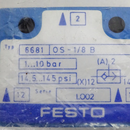 Festo 6681 ODER-Glied OS-1/8-B / Neu OVP - Maranos.de