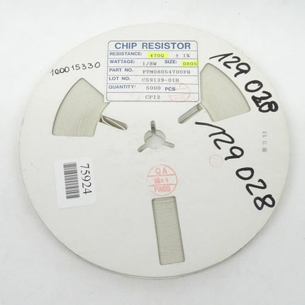 5000x Chip Resistor Widerstände 470 Ohm / 1/8W 0805 / FTM08054700FR - Maranos.de