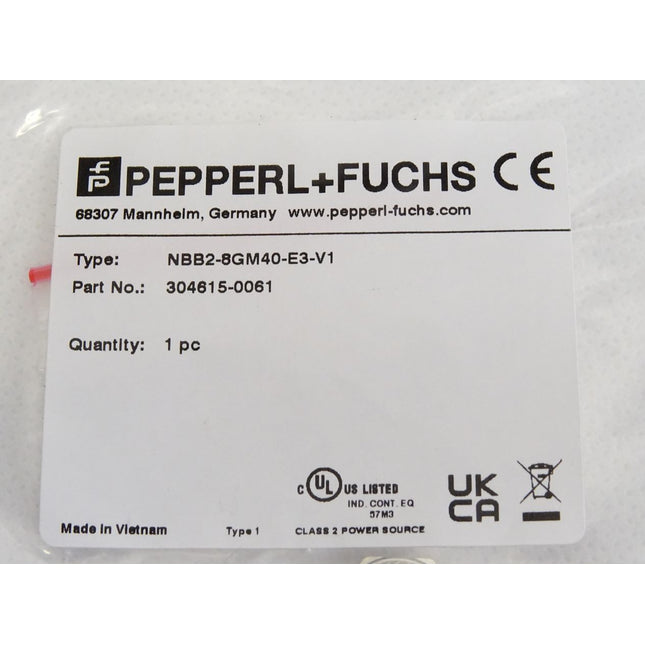 Pepperl+Fuchs 304615-0061 Induktiver Sensor NBB2-8GM40-E3-V1 / Neu OVP - Maranos.de