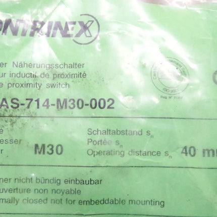 Contrinex DW-AS-714-M30-002 / M30 / 40mm / Neu OVP - Maranos.de