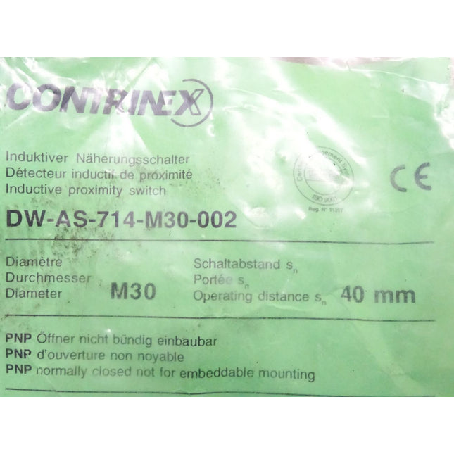 Contrinex DW-AS-714-M30-002 / M30 / 40mm / Neu OVP - Maranos.de