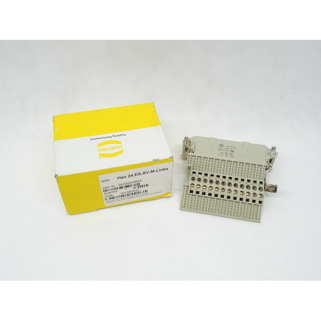 Harting Han 24 ES-AV-M-Links Anschlussstecker 09330244629 / 15A380R02 NEU-OVP - Maranos.de