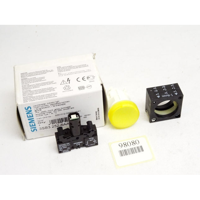 Leuchtmelder gelb 3SB3252-6AA30 3SB3 252-6AA30 / Neu OVP - Maranos.de