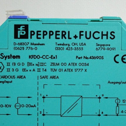 Pepperl+Fuchs 43690 S KFD0-CC-Ex1 Strom-/Spannungsmessumformer - Maranos.de