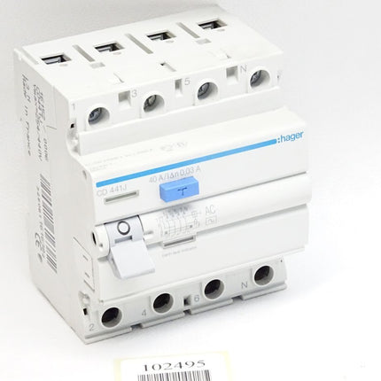 Hager CD441J CD 441J 40A 30mA FI-Schutzschalter - Maranos.de