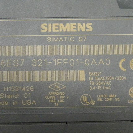 Siemens 6ES7321-1FF01-0AA0 Simatic S7 6ES7 321-1FF01-0AA0 E:01 - Maranos.de