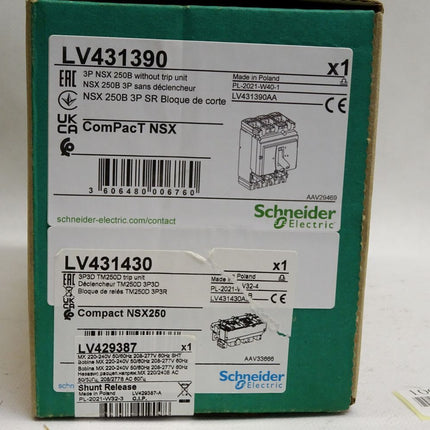 Schneider Electric ComPact Grundschalter NSX250B LV431390 + TM250D LV431430 / Neu OVP - Maranos.de