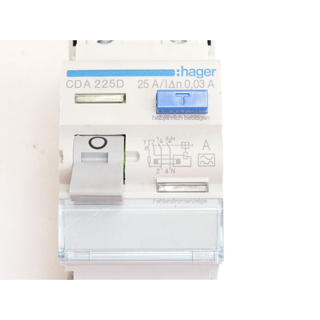 Hager CDA225D Fehlerstromschutzschalter 2 polig 6kA 25A 30mA Typ A / Neu OVP - Maranos.de