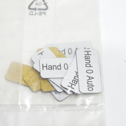 Siemens 3SB1901-2BE Bezeichnungsschild HAND O AUTO / Inhalt : 10 Stück / Neu OVP - Maranos.de